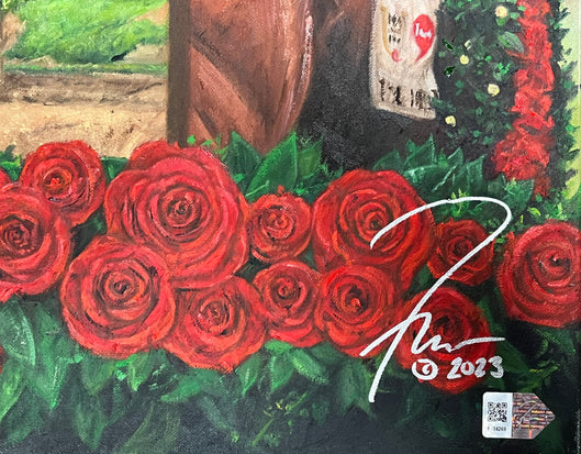 the kentucky derby, "run for the roses" 30x45 orig