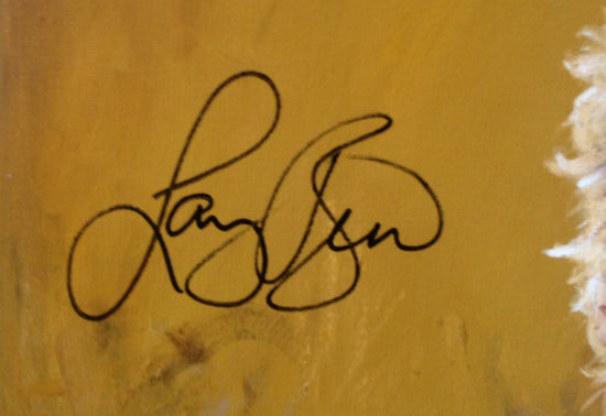 larry bird, "swish" 30x45 orig, auto bird