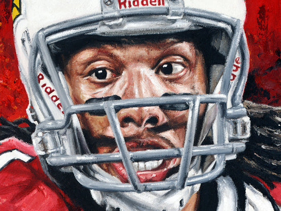 larry fitzgerald, "super freak" 24x36 orig, auto fitzgerald
