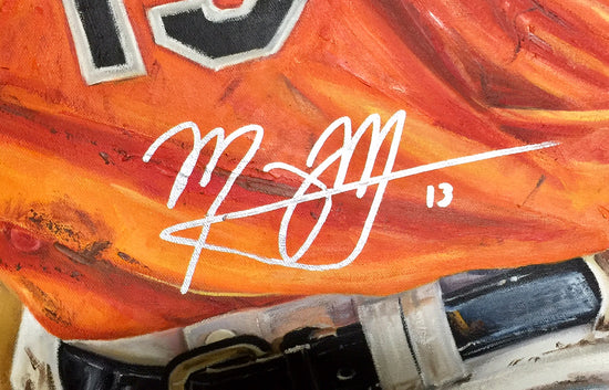 manny machado, "craftsman" 30x45 orig, auto machado