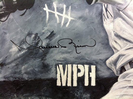 mariano rivera, "game over" 24x36 orig, auto rivera