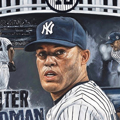 mariano rivera, "unanimous" 24x36 auto aroc w 'hof 2019 & unanimous' ins, l.e. 10
