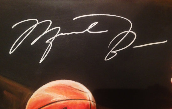 michael jordan, "flight 23" 30x45 orig, auto jordan