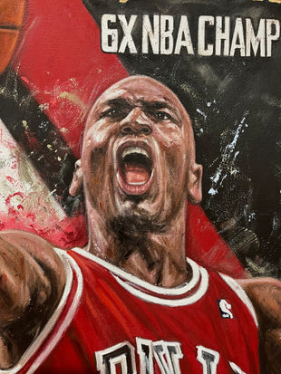 michael jordan, "alpha" 30x45 auto aroc, artist proof, l.e. 6
