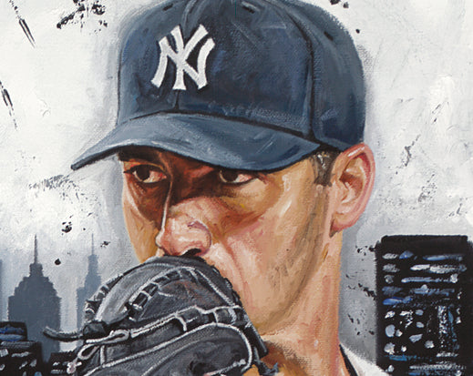 ny yankees core four, "how we built this city" 36x54 orig