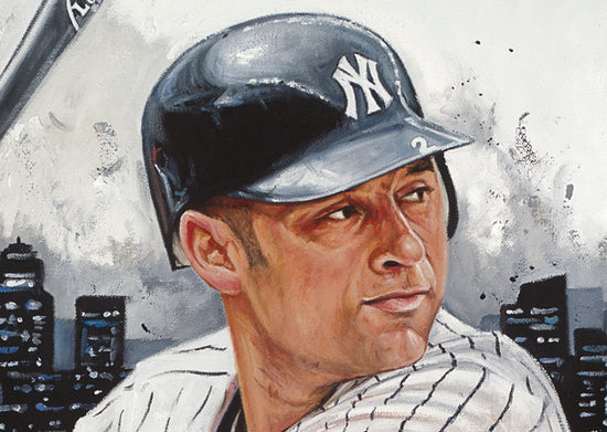 ny yankees core 4, "how we built this city" 30x45 multi-auto aroc, jeter, rivera, posada, pettitte, l.e. 20