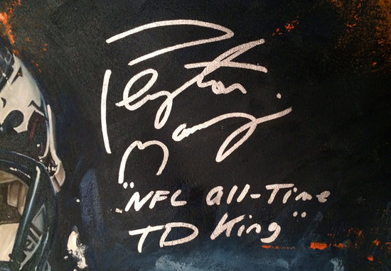 peyton manning, "the mad scientist" 30x45 orig, auto manning