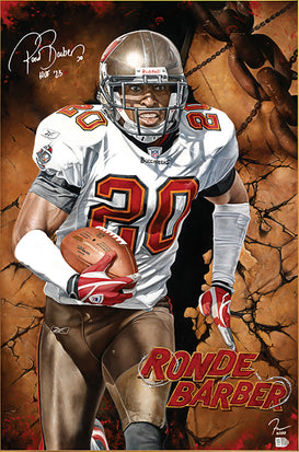 ronde barber, "in the zone" 30x45 orig, auto barber