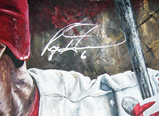 ryan howard, "blast off" 30x45 orig, auto howard