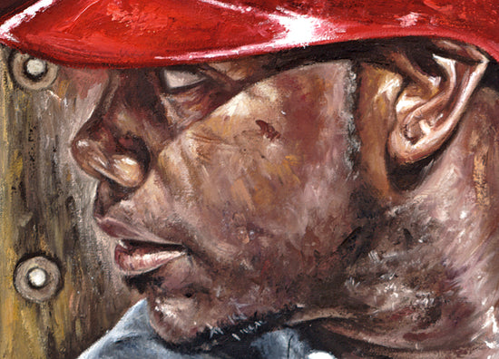 ryan howard, "blast off" 30x45 orig, auto howard
