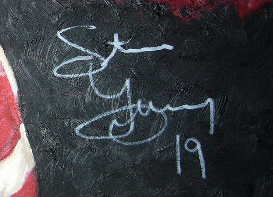 steve yzerman, "last skate" 30x45 orig, auto yzerman