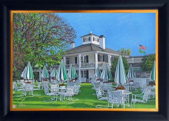 augusta national clubhouse, "heaven on earth" 30x45 orig