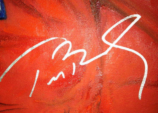 tom brady, "on a mission" 30x45 orig, auto brady