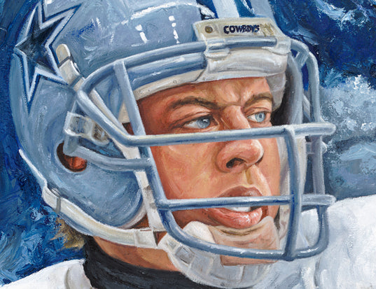 troy aikman, "precision" 30x45 orig, auto aikman