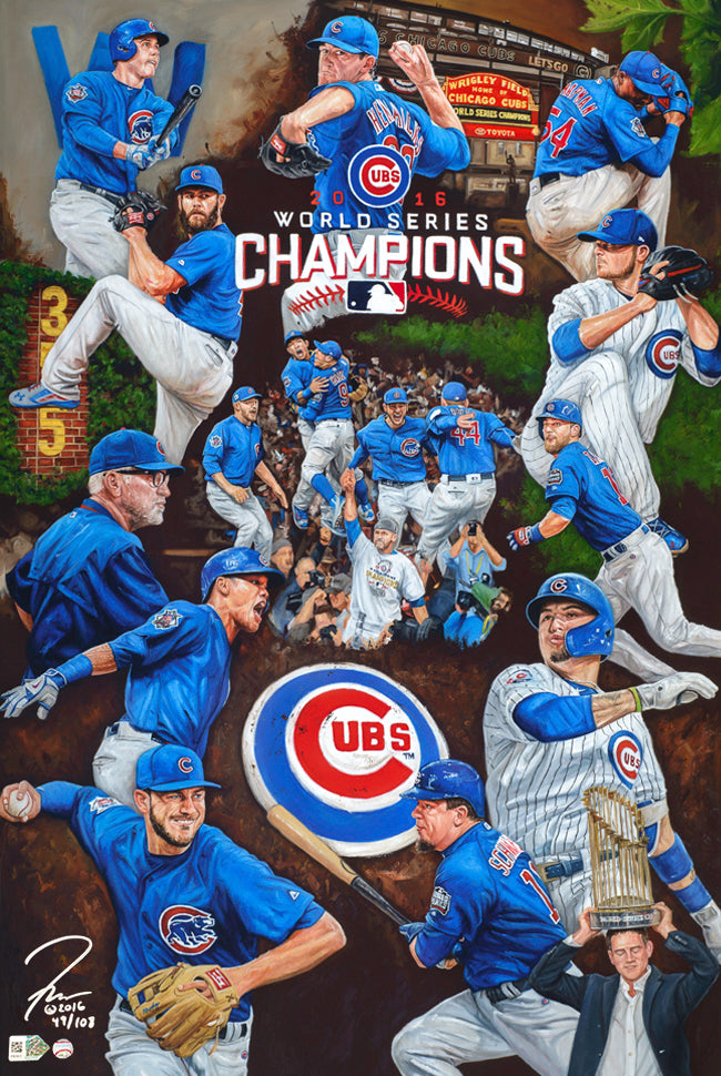 Chicago Cubs 23 x 34 W Logo Wall Poster
