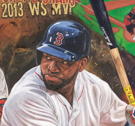 david ortiz 02, "the legend of big papi" 24x36 auto aroc, l.e. 50