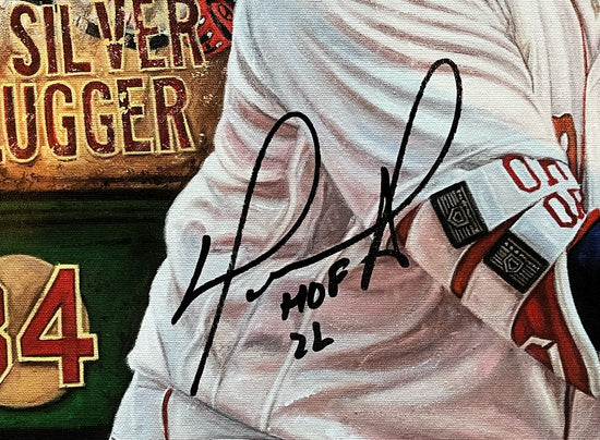 david ortiz 02, "the legend of big papi" 24x36 auto aroc, l.e. 50