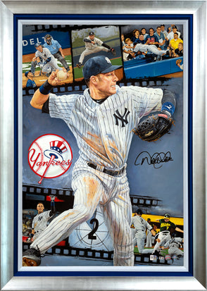 derek jeter, "one for the ages" 24x36 auto aroc, l.e. 42