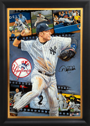 derek jeter, "one for the ages" 30x45 auto aroc, artist proof, l.e. 6
