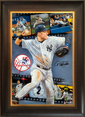derek jeter, "one for the ages" 30x45 auto aroc, artist proof, l.e. 6