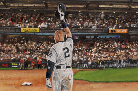 derek jeter, "curtain call" 24x36 auto aroc, l.e. 30