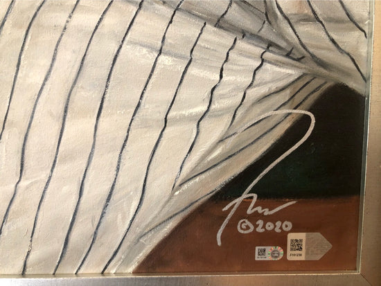 derek jeter, "my way" 30x45 orig, auto jeter