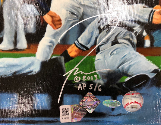 derek jeter, "one for the ages" 30x45 auto aroc, artist proof, l.e. 6