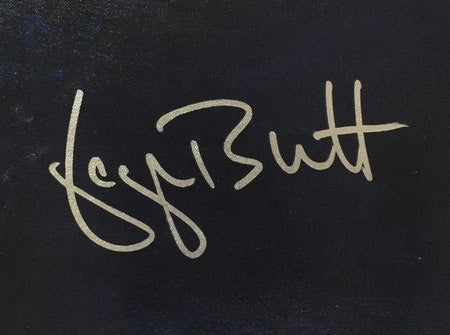 george brett, "royalty" 24x36 auto aroc, l.e. 25