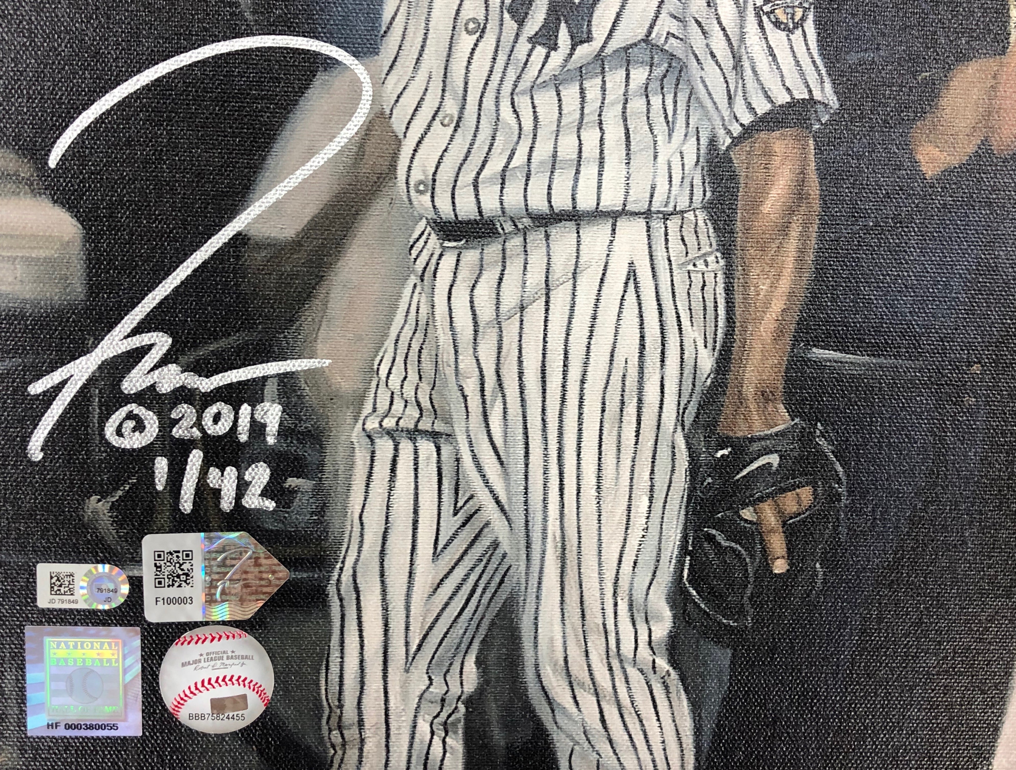 2019 Signed NY Yankees Mariano Rivera HOF Jersey limited edition # 17 of 42