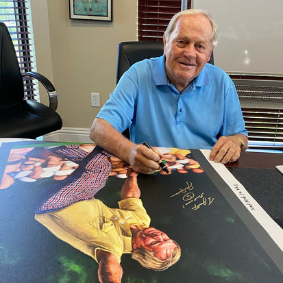 jack nicklaus, "number six back in '86" 24x36 auto aroc, l.e. 86