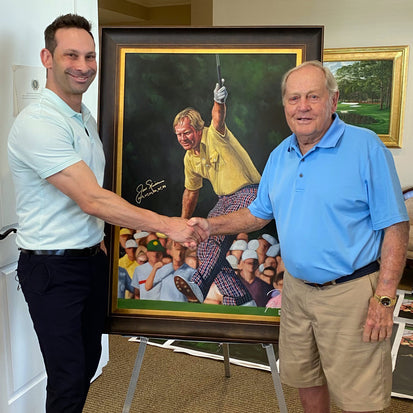 jack nicklaus, "number six back in '86" 24x36 auto aroc, l.e. 86