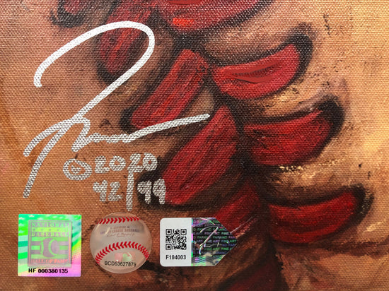 jackie robinson, "resilient" 24x36 aroc, l.e. 99