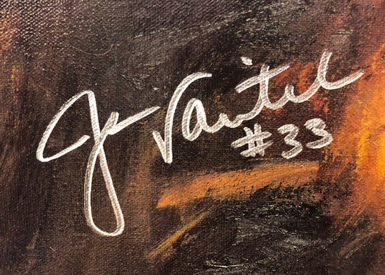 jason varitek, "unfinished business" 24x36 auto aroc, auto varitek, l.e. 33
