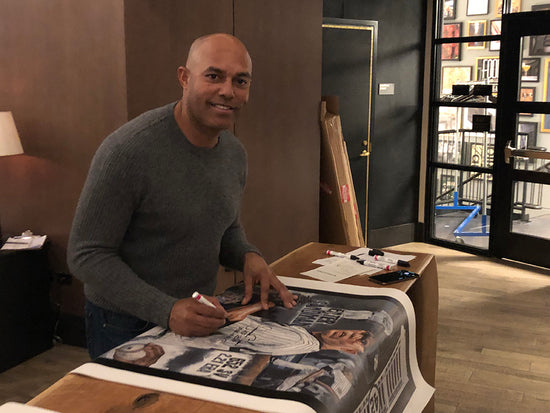mariano rivera, "unanimous" 24x36 auto aroc, l.e. 42