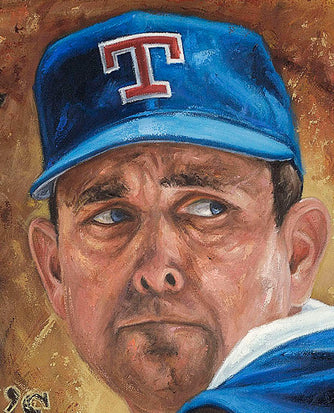 nolan ryan, "high heat" 24x36 auto aroc w/ '7 no hitters', artist proof, l.e. 10