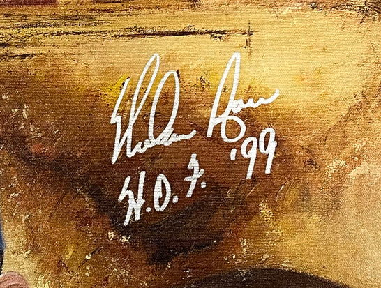nolan ryan, "high heat" 24x36 auto aroc, l.e. 50