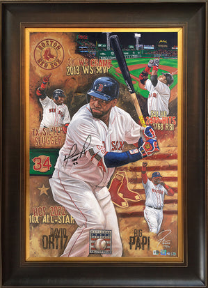 David Ortiz Boston Red Sox, an art canvas by ArtStudio 93 - INPRNT