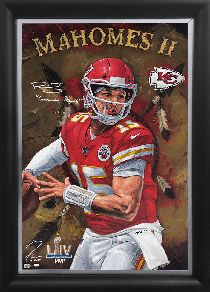 PATRICK MAHOMES AUTOGRAPHED SIGNED INSCR CHIEFS