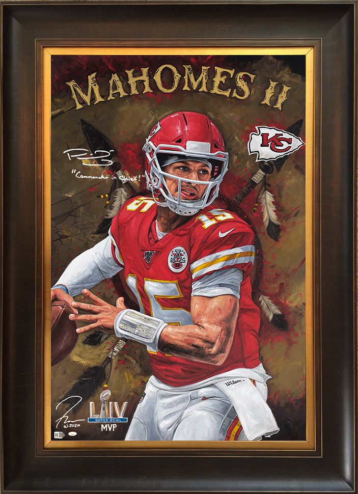 PATRICK MAHOMES 51 Bowman Style Hand-painted Card 