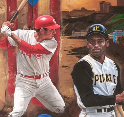 puerto rico hall of famers, "hall of enchantment" 30x45 auto artist proof, l.e. 6