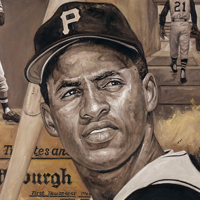 roberto clemente, "pride of puerto rico" 36x54 orig