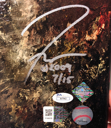 ryan howard, "blast off" 24x36 auto aroc, l.e. 15