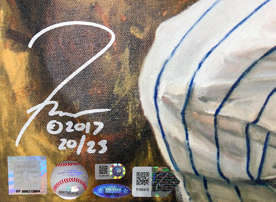 ryne sandberg, "second to none" 24x36 auto aroc, l.e. 23