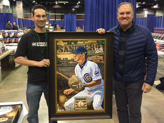 ryne sandberg, "second to none" 24x36 auto aroc, l.e. 23