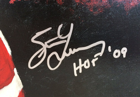 steve yzerman, "last skate" 24x36 auto aroc w/ hof 2009, artist proof, l.e. 5