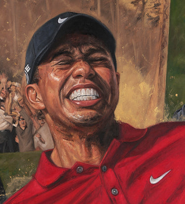 tiger woods, "transcendent" 24x36 auto aroc, l.e. 55