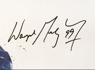 wayne gretzky, "immortal on ice" 24x36 auto aroc, l.e. 23