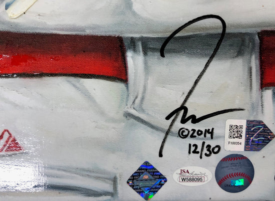 yadier molina, "not on my watch" 24x36 auto aroc, l.e. 30