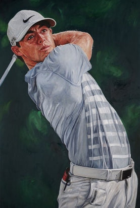 "rory mcllroy, non autographed, framed"