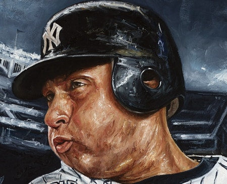 Derek Jeter 'Curtain Call' Autographed Limited Edition of 30 Framed 24 x 36  Canvas Giclee (Justyn Farano)